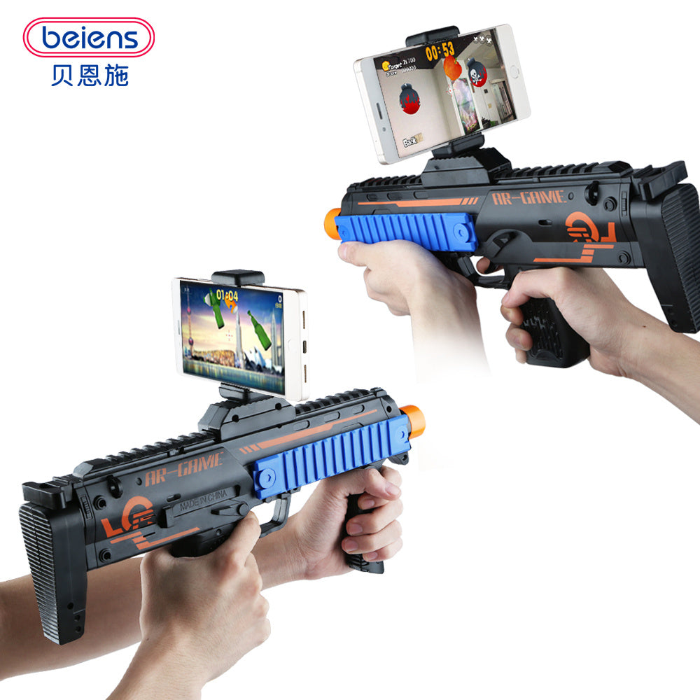 AR Game Gun With Built In Cell Phone Viewing