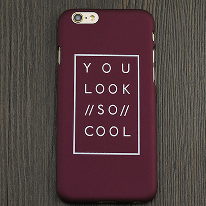 "You Look So Cool" Soft Rubber Case For iPhone | CooliPhoneAccessories