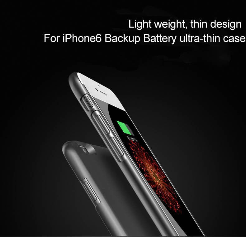 External Battery Case for iPhone 6 6s | Ultra thin Rechargeable | CooliPhoneAccessories