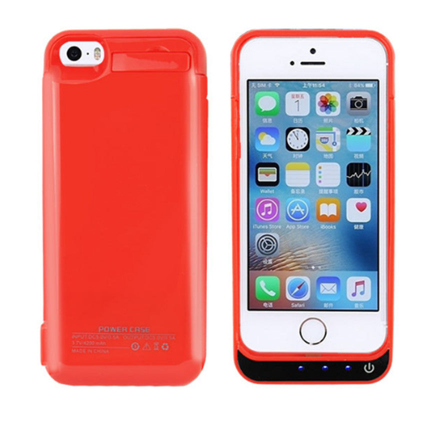 Portable Charging Case Cover For iPhone 5 5S SE | CooliPhoneAccessories