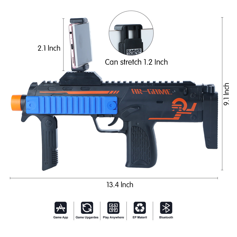 AR Game Gun With Built In Cell Phone Viewing