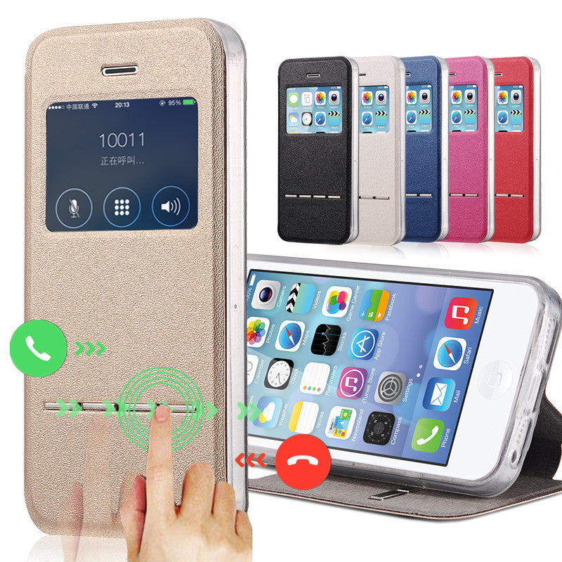Luxury Front View Window Case For iPhone 5/ 5SE