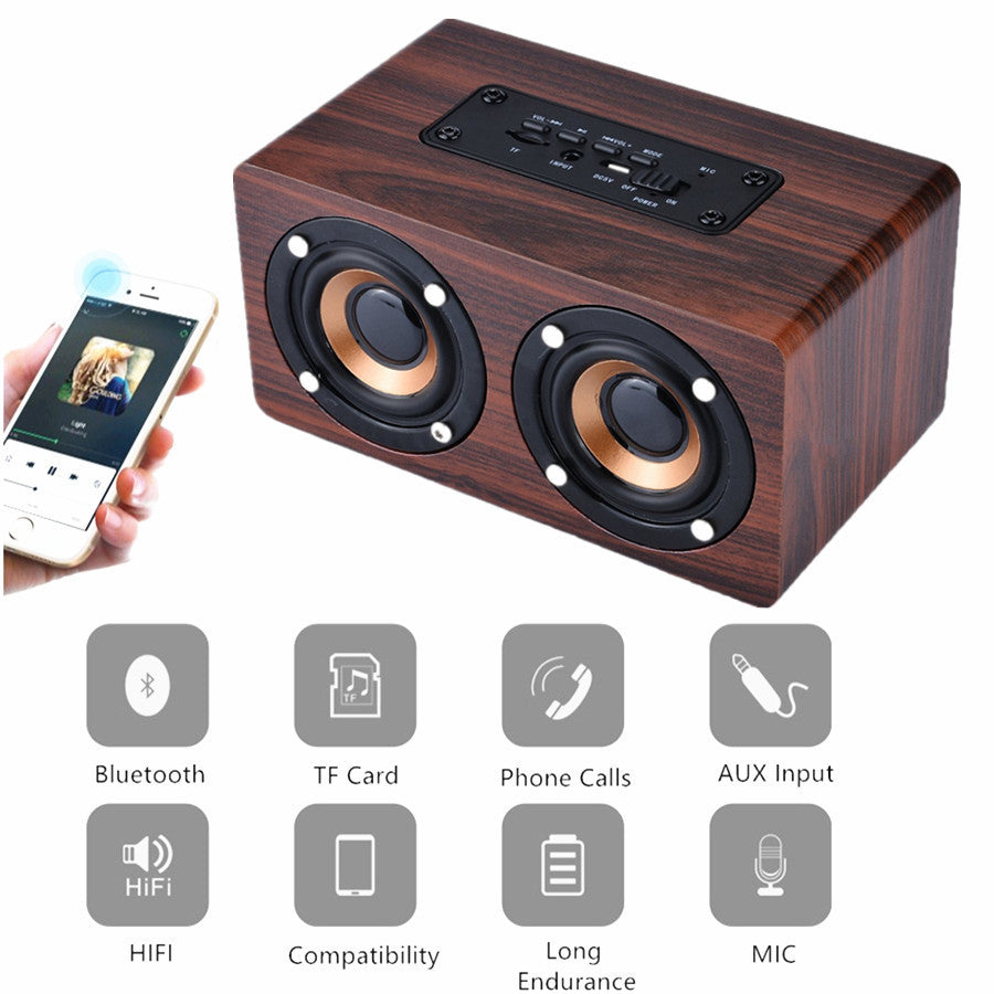Retro Wood Wireless Bluetooth Speaker | CooliPhoneAccessories