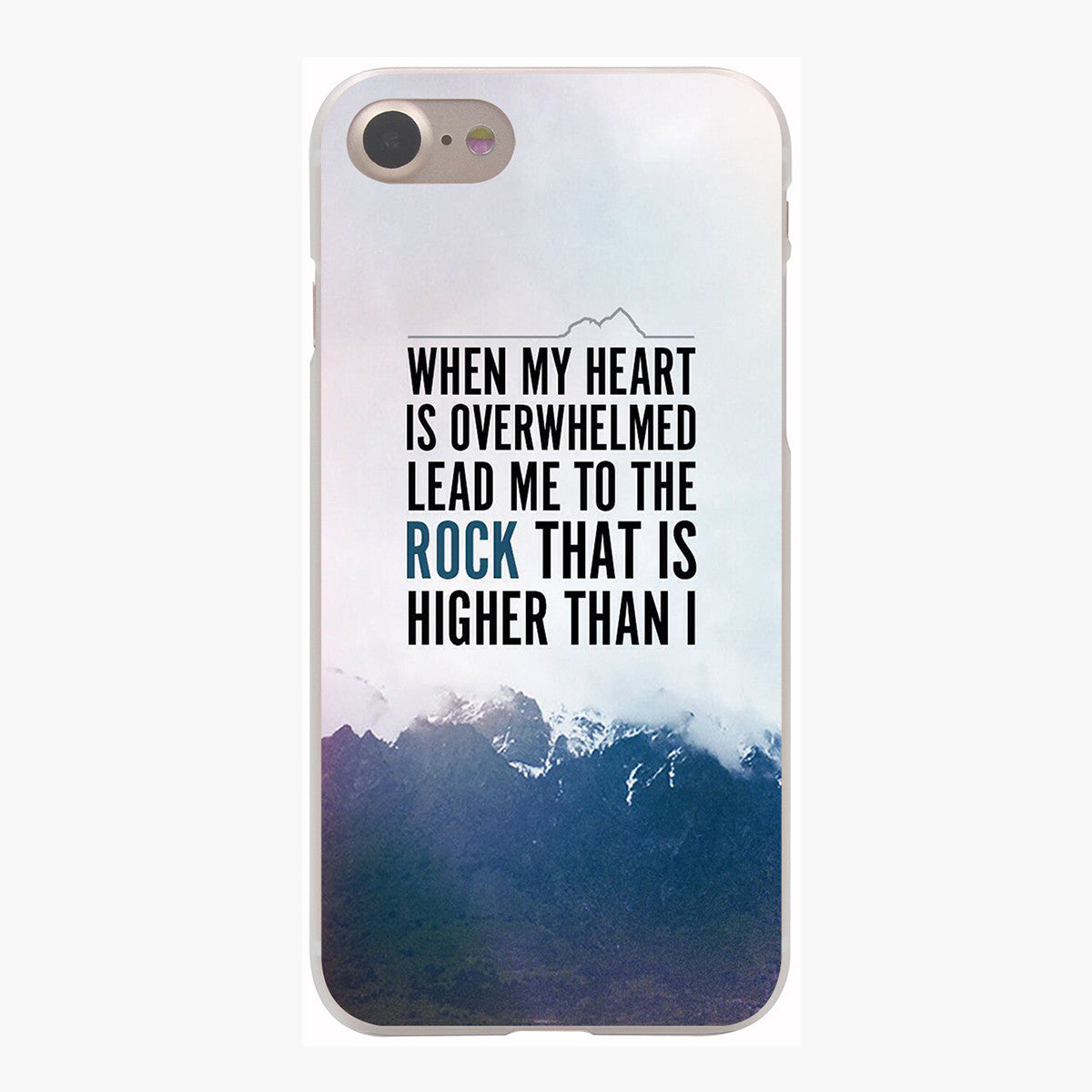 Christian Bible Verse Hard Transparent Case for iPhone