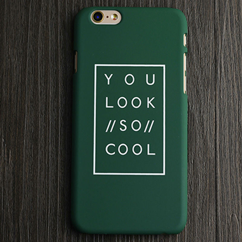 "You Look So Cool" Soft Rubber Case For iPhone | CooliPhoneAccessories