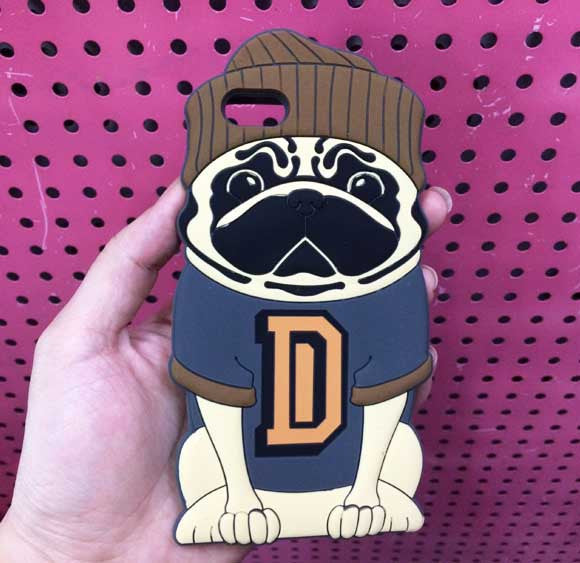 Cute Cartoon Pug With Full Outline For iPhone6/ 6s