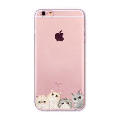Themed Transparent Silicon Case for iPhone