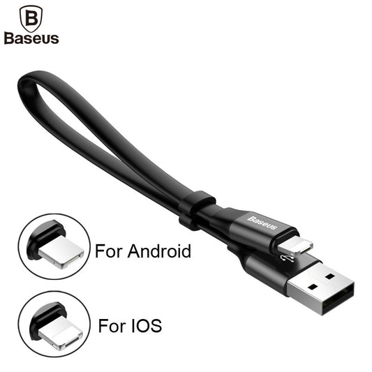 Baseus Reversible Micro USB Cable For iPhone 7 6 6s 5 5s se Android For Samsung HTC LG Fast Data Sync Charger Mobile Phone Cable