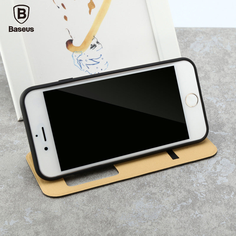 Ultra Thin Leather Flip Case for iPhone 7 | Top Seller | CooliPhoneAccessories