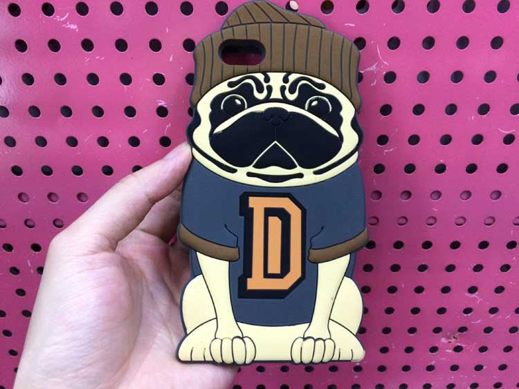 Cute Cartoon Pug With Full Outline For iPhone6/ 6s
